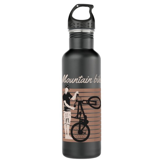 Bouteille D'eau Mountain Bike Rider (Devant)