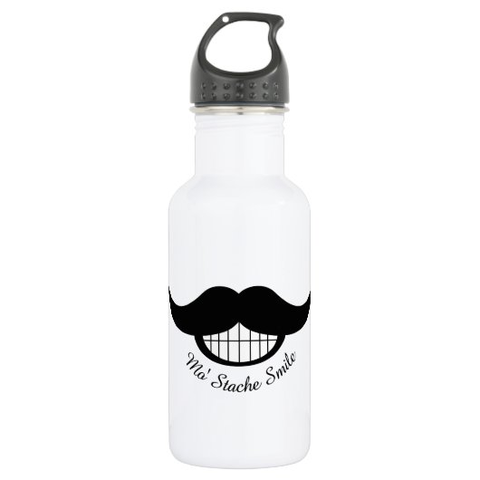 Bouteille D'eau Moustache (Devant)