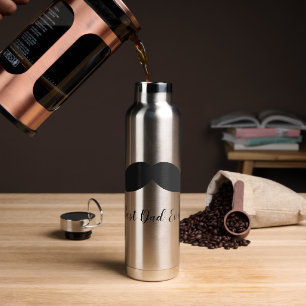 Bouteille D'eau Moustache noire