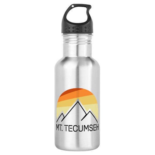 Bouteille D'eau Mt. Tecumseh New Hampshire Retro (Devant)