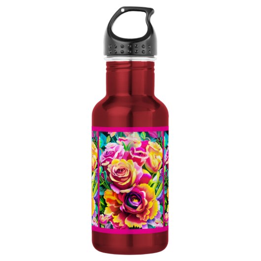 Bouteille D'eau Mug ROSES (Devant)