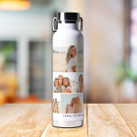 Bouteille D'eau Multiphoto Collage Créez votre propre personnalisa<br><div class="desc">Multi Photo Collage Créez votre propre Bouteille d'eau personnalisée avec un collage photo de cinq de vos photos préférées et personnalisé avec votre nom ou texte personnalisé dans la typographie moderne. Cadeaux personnalisés parfaits famille et amis pour les anniversaires, Noël, Fête des Mères, Fête des pères, Grands-parents, frère, soeur, meilleur...</div>