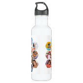 Bouteille D'eau Multiphoto Collage simple moderne personnalisé (Dos)