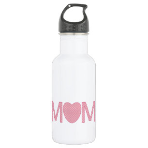 Bouteille D'eau Mum Coeurs Et Fleurs