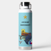 Bouteille D'eau My Texas - Illustrated map outline - personalize (Plage)