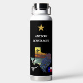Bouteille D'eau My Texas - Illustrated map outline - personalize (Plage)