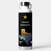 Bouteille D'eau My Texas - Illustrated map outline - personalize (Avant)