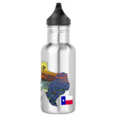 Bouteille D'eau My Texas - Illustrated map outline - personalize (Droite)