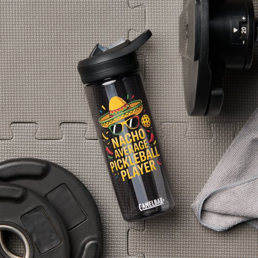 Bouteille D'eau Nacho Average Pickleball Player (Salle de sport (pivotée))