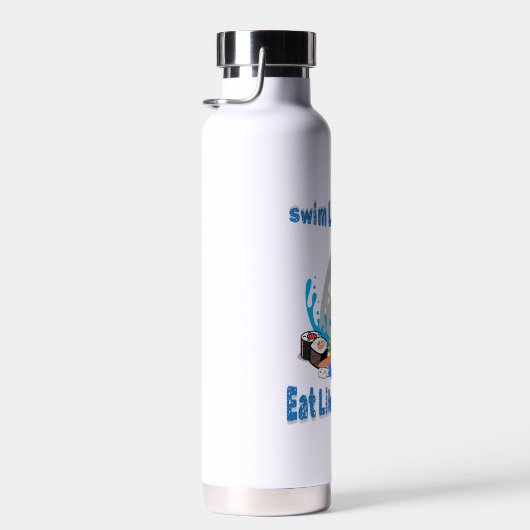 Bouteille D'eau Nagez comme un poisson, mangez comme un requin. na (Plage)