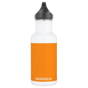 Bouteille D'eau Namaqua orange nom de la couleur