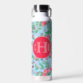 Bouteille D'eau Nantucket Preppy Palm Beach Imprimer Monogramme (Avant)