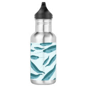 Bouteille D'eau Narval en motif d'océan bleu (Droite)