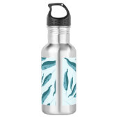 Bouteille D'eau Narval en motif d'océan bleu (Dos)