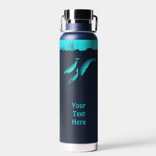 Bouteille D'eau Narwhal Under The Ice (Arrière)