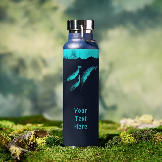 Bouteille D'eau Narwhal Under The Ice (Extérieur (pivotée))