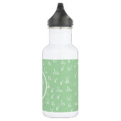 Bouteille D'eau Nature fraîche | Motif vert et monogramme (Droite)