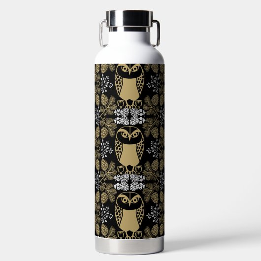 Bouteille D'eau Nature Owl Folk Art (Avant)