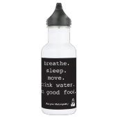 Bouteille d'eau naturelle de caducée (Droite)