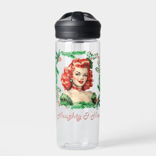 Bouteille D'eau Naughty & Nice Retro Christmas Pinup