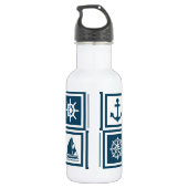 Bouteille D'eau Nautical themed design (Dos)