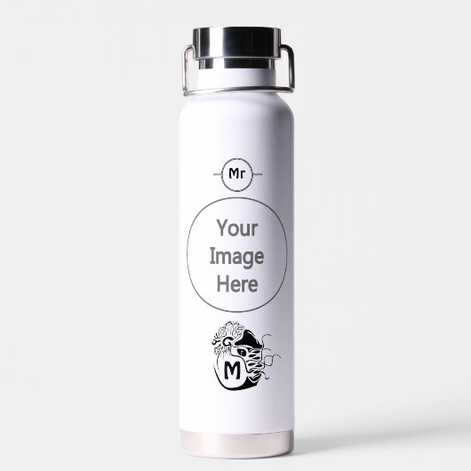 Bouteille D'eau Nautilus primitif chambouré (Arrière)