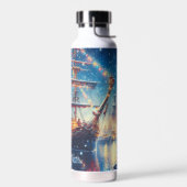 Bouteille D'eau Navire à quai Noël/hiver (Gauche)