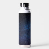 Bouteille D'eau Navy Blue Milkyway Nightsky Galaxy Photographie (Gauche)