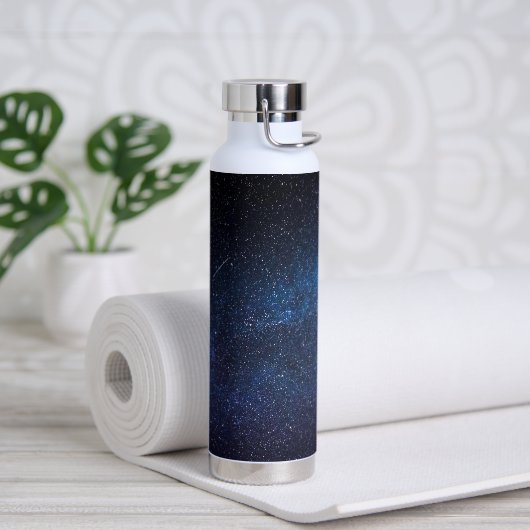 Bouteille D'eau Navy Blue Milkyway Nightsky Galaxy Photographie (Yoga)