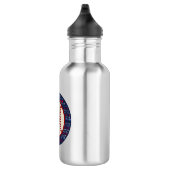 Bouteille D'eau Navy Blue Monogram Nom Cadeaux Enfants garçons bas (Droite)