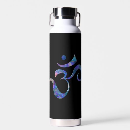 Bouteille D'eau Navy Marbré Om (Avant)