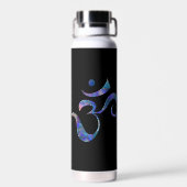 Bouteille D'eau Navy Marbré Om (Arrière)