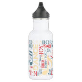 Bouteille D'eau Né à Dance Blue/Red/Gold ID277 (Droite)