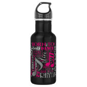 Bouteille D'eau Né à Dance Pink ID277 (Devant)