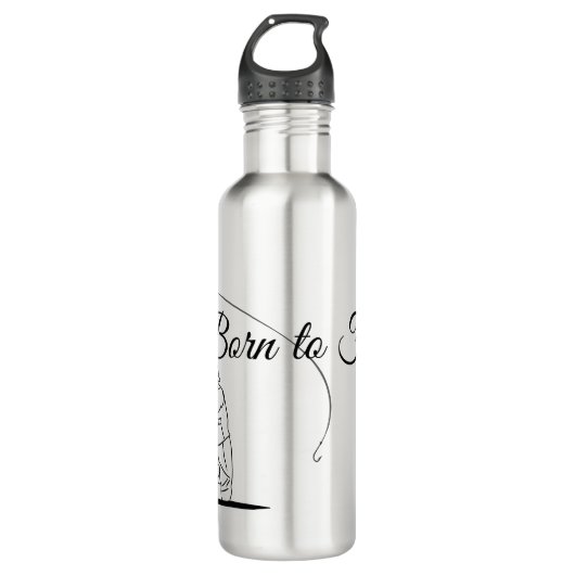 Bouteille D'eau Né À Fish Fisherman (Devant)