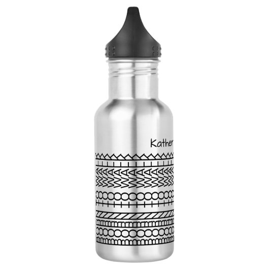 Bouteille D'eau Né À Marcher & Nom Message caché 143BW Marcher (Gauche)