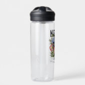 Bouteille D'eau Ne jamais perdre le slogan floral (Extérieur)