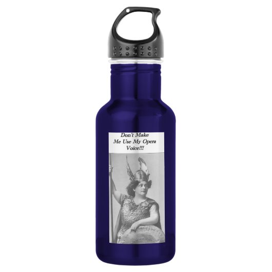 Bouteille D'eau Ne m'oblige pas à utiliser ma voix Opéra (Devant)