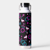 Bouteille D'eau Neon Glow Roller Skating Roll Motif (Avant)
