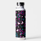 Bouteille D'eau Neon Glow Roller Skating Roll Motif (Plage)