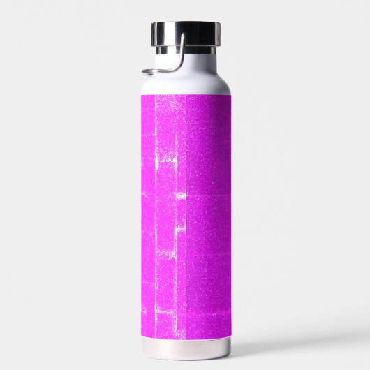 Bouteille d'eau Neon Rose Bruit Texture (Plage)