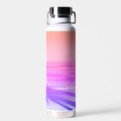 Bouteille D'eau Neon rose orange violet paradis tropical tendance (Arrière)