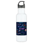 Bouteille D'eau Neon Science Equations Water Bottle | Physics Math (Devant)