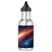 Bouteille D'eau Néon Synthwave Galaxie Espace Abstrait Fluide Lumi (Droite)