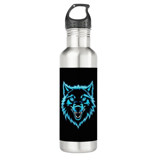 Bouteille D'eau Neon Wolf (Devant)