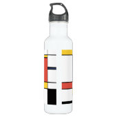 Bouteille D'eau Neoplasticisme étonnant Art Monogramme. Lettre R (Dos)