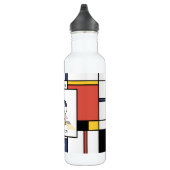 Bouteille D'eau Neoplasticisme étonnant Art Monogramme. Lettre R (Droite)