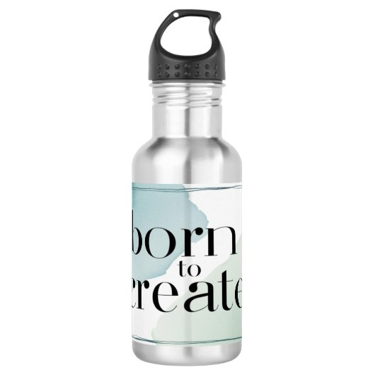 Bouteille D'eau Nés pour créer (Devant)