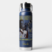 Bouteille D'eau New Orleans Music nom personnalisé (Arrière)