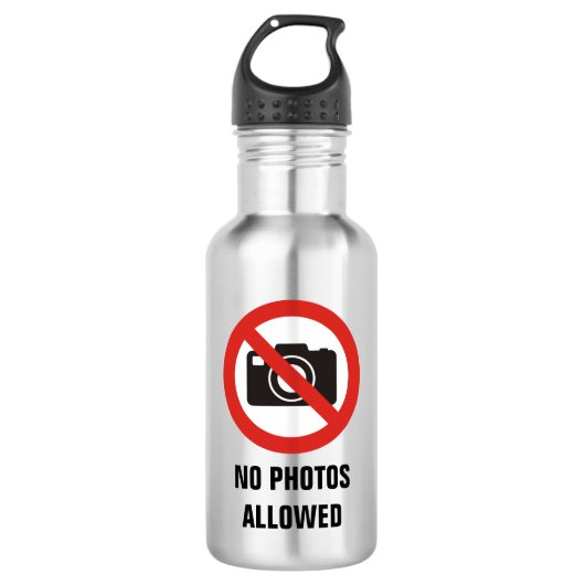 Bouteille D'eau No Photos Allowed (Devant)